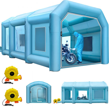 9X6X4M - Durable Inflatable Paint Booth with Filtration System