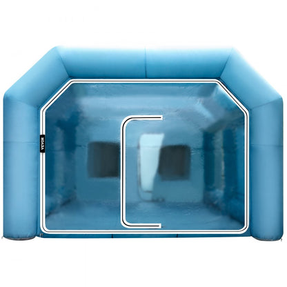 9X6X4M - Durable Inflatable Paint Booth with Filtration System