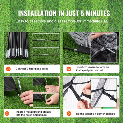 FL-05 - Versatile 10x7ft Golf and Sports Net for Family Fun