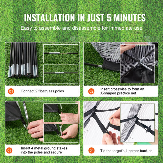 FL-05 - Versatile 10x7ft Golf and Sports Net for Family Fun