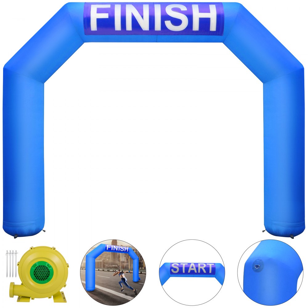 010541981923 - 15FT Blue Inflatable Arch for Outdoor Events