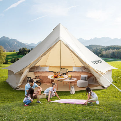 MGB-7824 - Durable 300gsm Canvas Bell Tent for 3-5 Campers