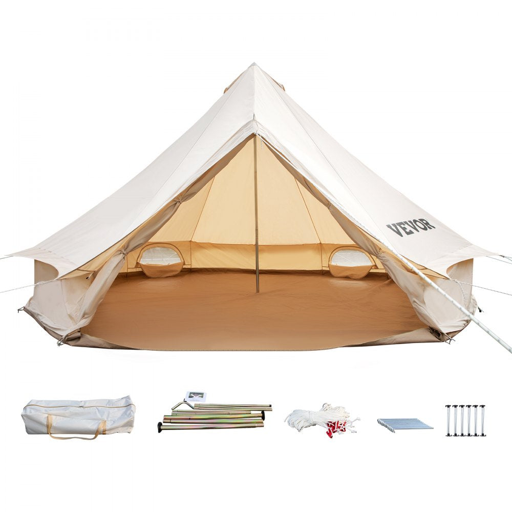 MGB-7824 - Durable 300gsm Canvas Bell Tent for 3-5 Campers