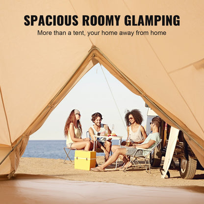 MGB-9833 - 5-8 Person 4-Season Waterproof Cotton Canvas Bell Tent