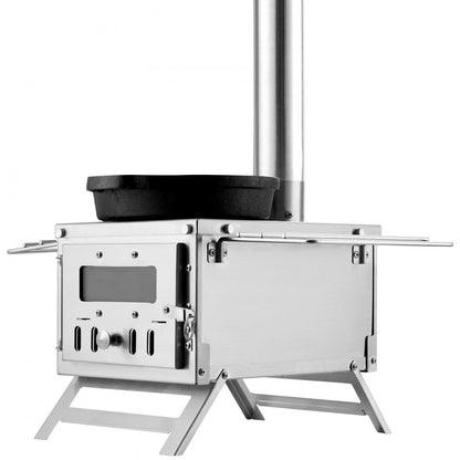 WMCPSF02 - 14"x17" VEVOR Portable Wood Stove with 8 Accessories
