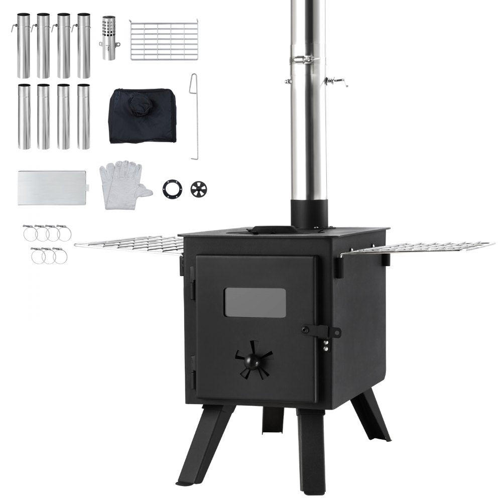 WMCP07-1 - Compact 1400in³ Wood Stove for Outdoor Camping