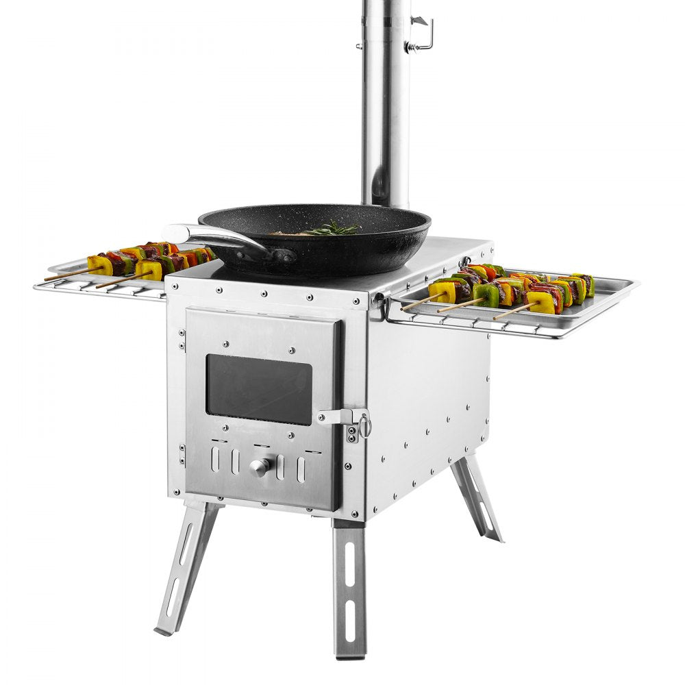 WMCPS03 - Portable 1646in³ Wood Stove for Camping, Cooking & Heating