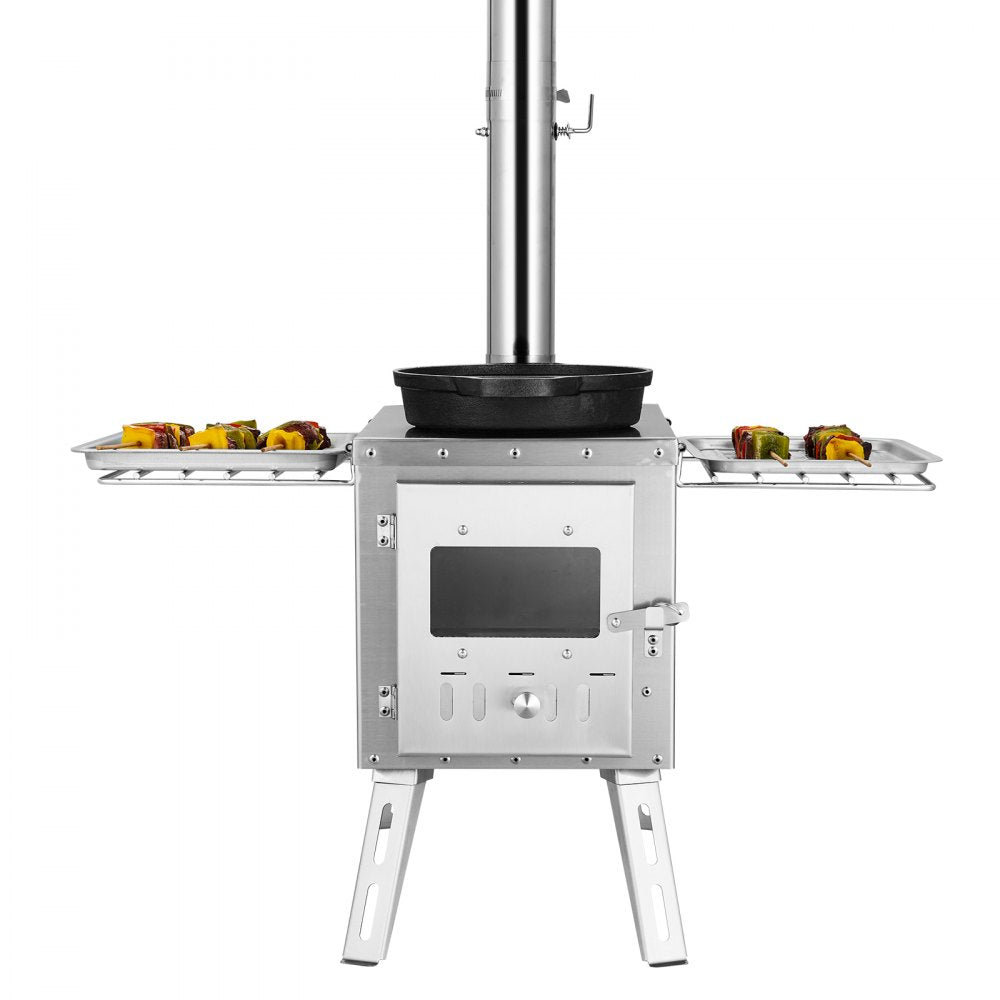 WMCPS03 - Portable 1646in³ Wood Stove for Camping, Cooking & Heating