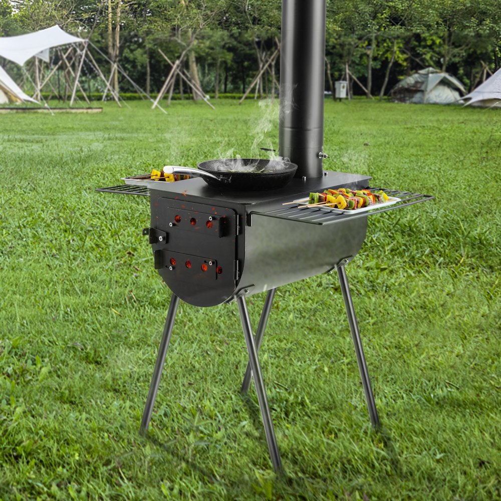 VOLD-002A - Versatile 54 lbs Portable Wood Stove for Camping & Cooking