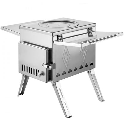 010209047833 - 95.7" Stainless Steel Tent Stove with High Efficiency Heating