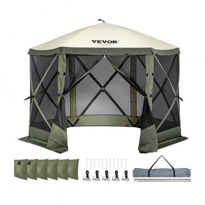 120918 - 10x10FT Waterproof Gazebo Tent for 6 People, Easy Pop-Up