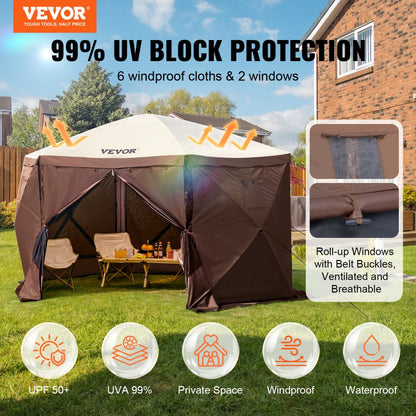 120919 - 11.5x11.5FT VEVOR Pop-Up Gazebo Tent for 7 People