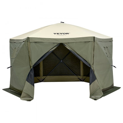 120921 - Spacious 6-Sided Pop-Up Gazebo for 8, Easy Setup Canopy