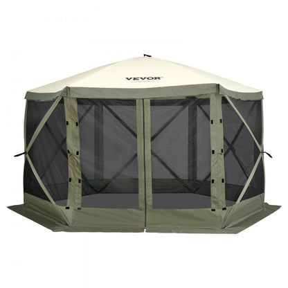 120921 - Spacious 6-Sided Pop-Up Gazebo for 8, Easy Setup Canopy