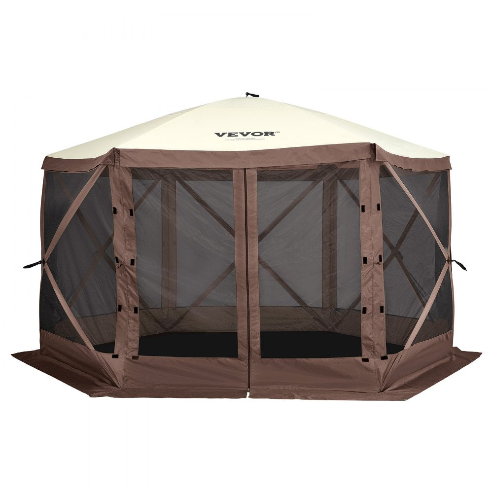 120922 - 12.5x12.5FT VEVOR Pop-Up Gazebo Screen Tent for 8 People