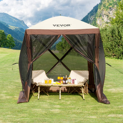 120916 - 6x6FT Waterproof Pop-Up Gazebo Tent for Outdoor Comfort