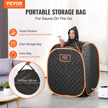 ML-6061-U - 31.5" Portable Steam Sauna with Remote Control & 9 Temperatures