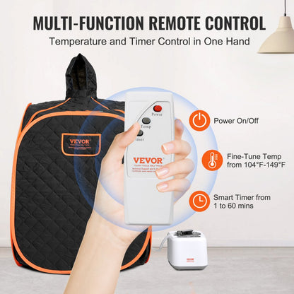 ML-6061-U - 31.5" Portable Steam Sauna with Remote Control & 9 Temperatures