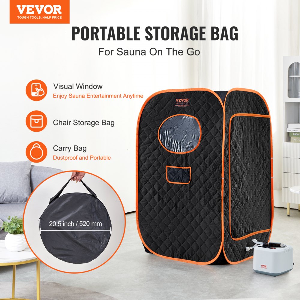 ML-6066-U - Compact Portable Steam Sauna Tent with Adjustable Heat & Timer