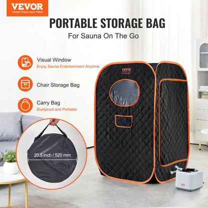 ML-6066-U - Compact Portable Steam Sauna Tent with Adjustable Heat & Timer