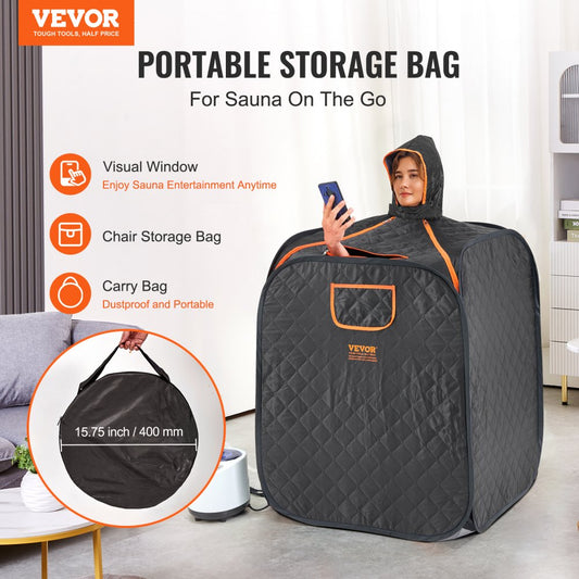TY-XZ07 - VEVOR Portable Steam Sauna Tent for Relaxation and Detox Therapy