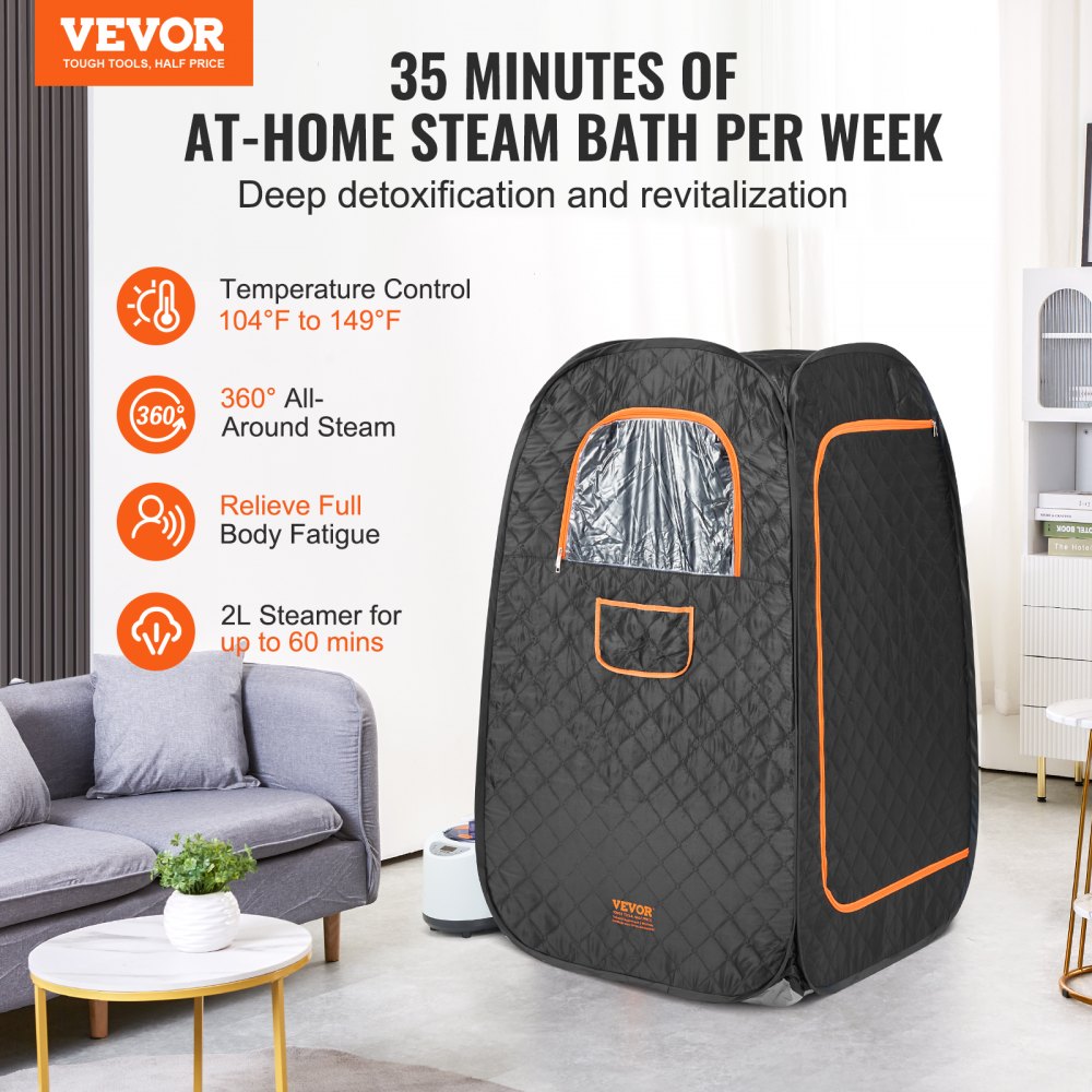 TY-XZ07 - VEVOR Personal Steam Sauna Tent for Relaxation & Detox Therapy