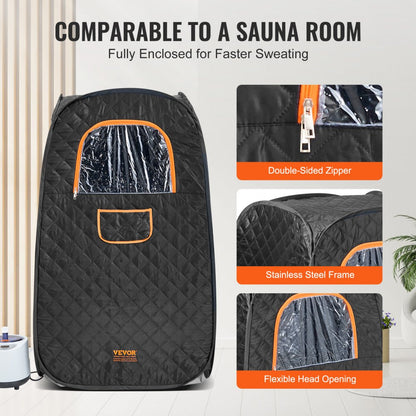TY-XZ07 - VEVOR Personal Steam Sauna Tent for Relaxation & Detox Therapy