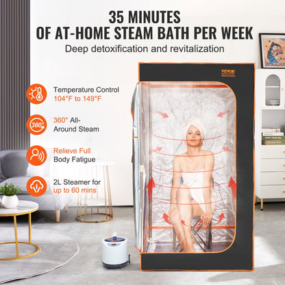 TY-XZ07 - VEVOR Portable Steam Sauna Tent for Ultimate Relaxation