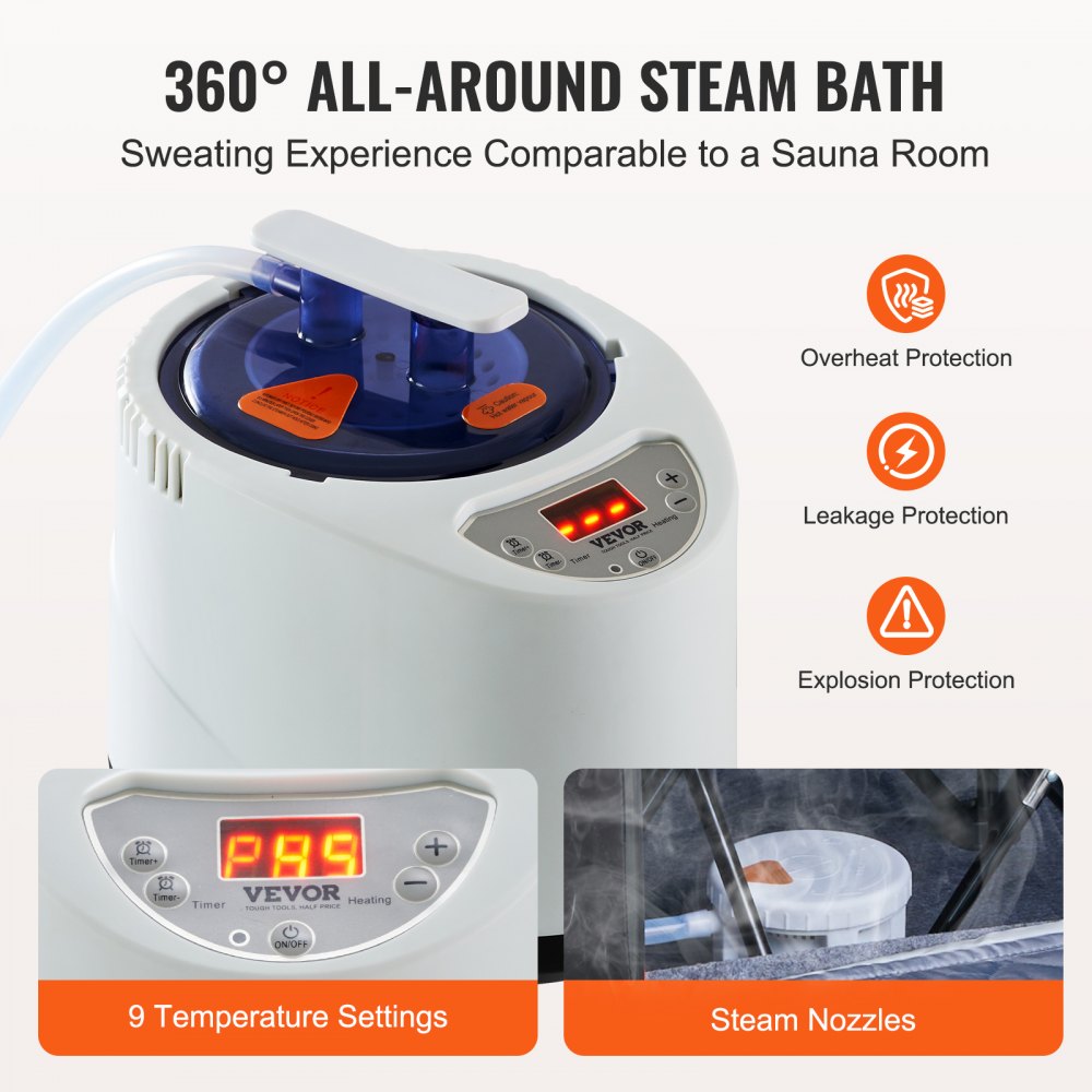 TY-XZ07 - VEVOR Portable Steam Sauna Tent for Ultimate Relaxation