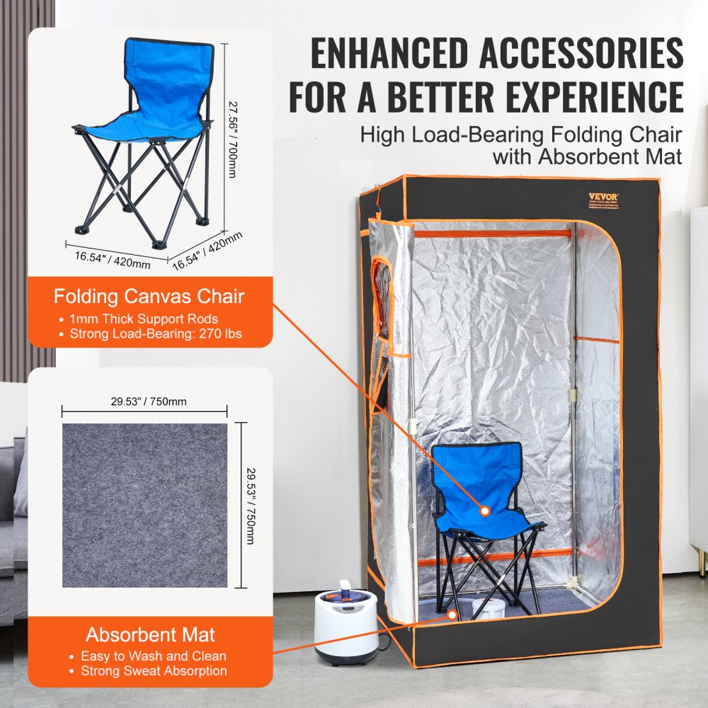 TY-XZ07 - VEVOR Portable Steam Sauna Tent for Ultimate Relaxation