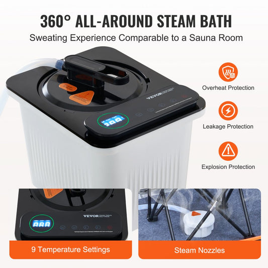 TY-XZ13 - VEVOR Full Size Portable Steam Sauna Tent for Ultimate Relaxation