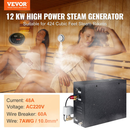 DO-120 - 10.5KW Steam Shower Generator for Rooms up to 355 cu ft