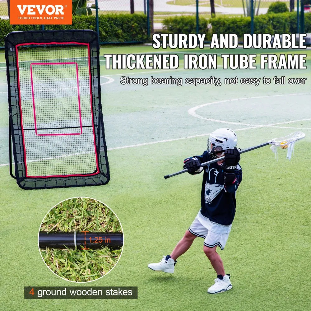 JH-401 - 4x7 ft VEVOR Lacrosse Rebounder for Skill Training