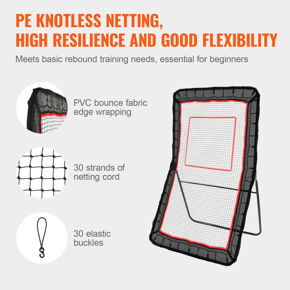 JH-401 - 4x7 ft VEVOR Lacrosse Rebounder for Skill Training