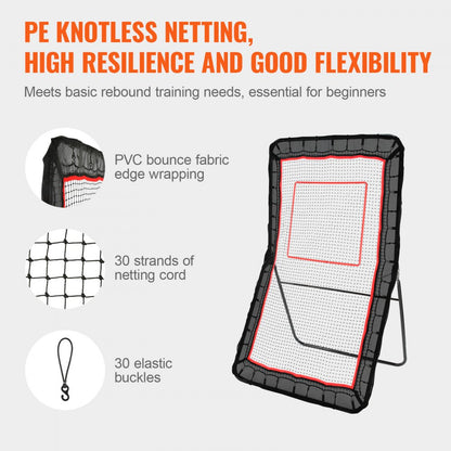 JH-401 - 4x7 ft VEVOR Lacrosse Rebounder for Skill Training