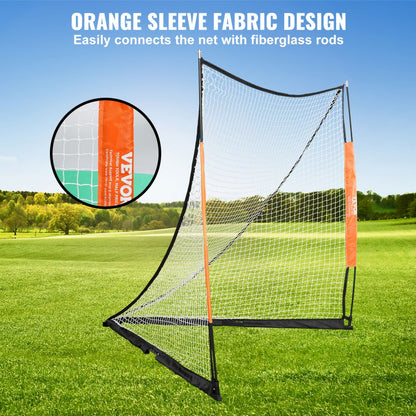 YC-SS-LCN005 - 6' Portable Lacrosse Goal with Easy Assembly and Storage Bag