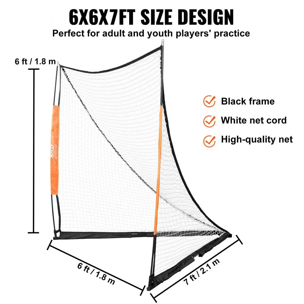 YC-SS-LCN005 - 6' Portable Lacrosse Goal with Easy Assembly and Storage Bag