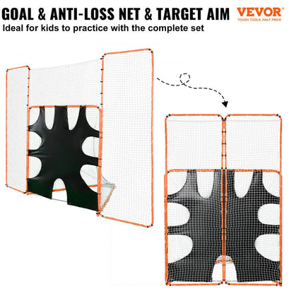 YC-SS-LCN003 - 12x9ft VEVOR Lacrosse Goal with Backstop & Target