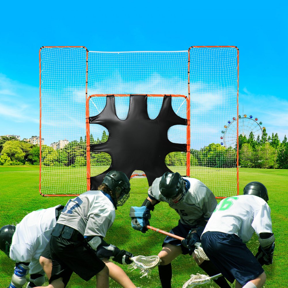 YC-SS-LCN003 - 12x9ft VEVOR Lacrosse Goal with Backstop & Target