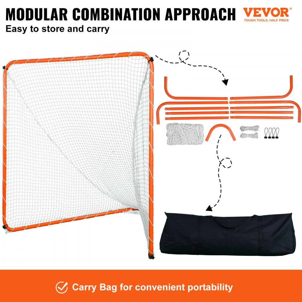 YC-SS-LCN002 - Portable 6' Lacrosse Goal with Steel Frame and Storage Bag