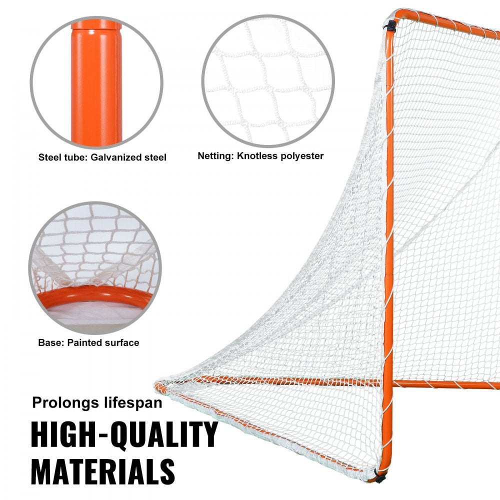 YC-SS-LCN002 - Portable 6' Lacrosse Goal with Steel Frame and Storage Bag