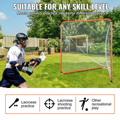 YC-SS-LCN002 - Portable 6' Lacrosse Goal with Steel Frame and Storage Bag