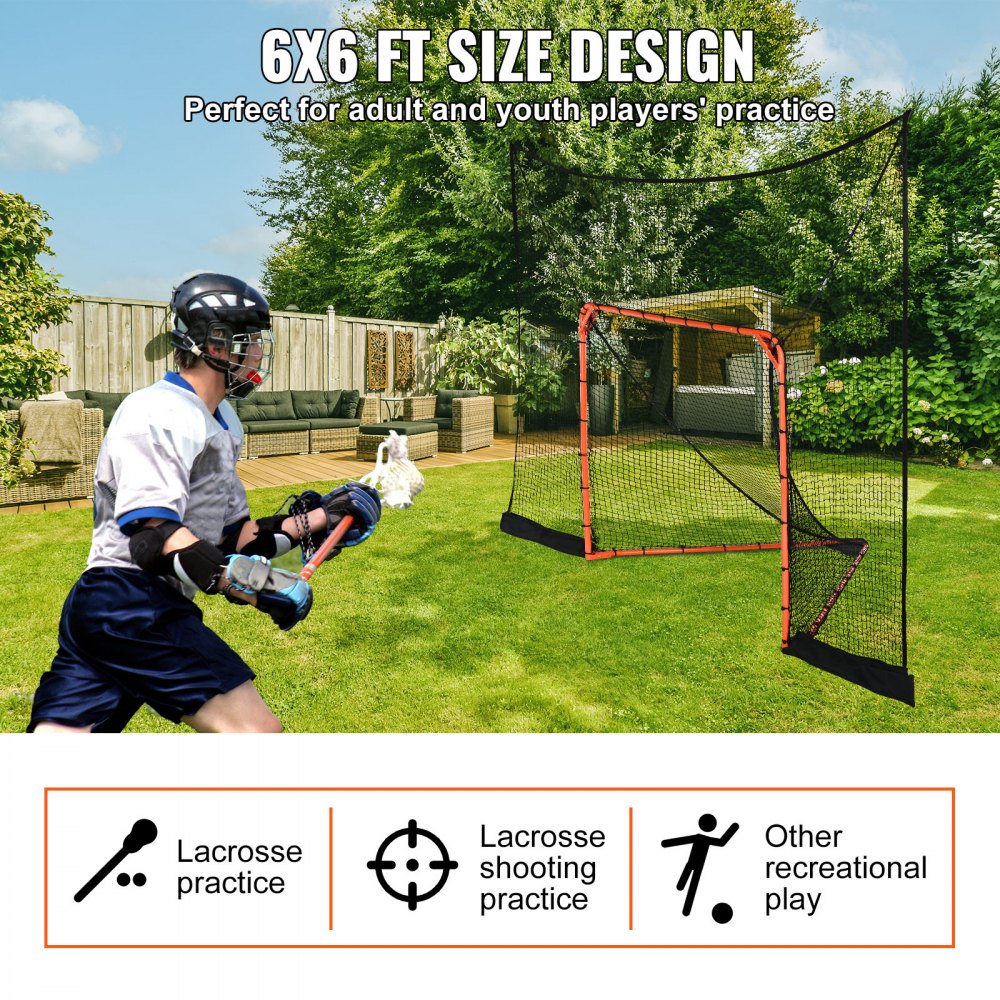 YC-SS-LCN004 - 12' x 9' Lacrosse Goal Backstop for Training Precision