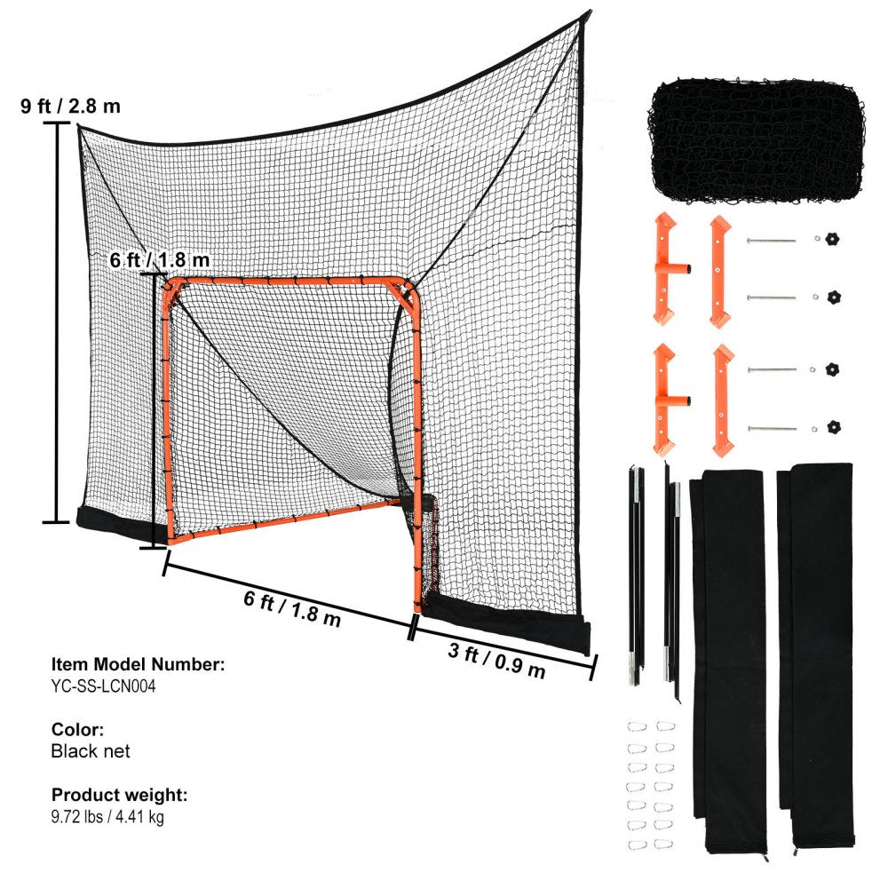 YC-SS-LCN004 - 12' x 9' Lacrosse Goal Backstop for Training Precision