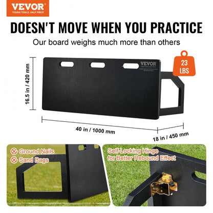 YQ2023001 - 40" x 16" Durable Soccer Rebounder Board for All Ages