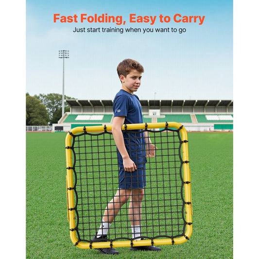 ZQHTW100 - Adjustable Dual-Sided Soccer Rebounder Net for Versatile Training