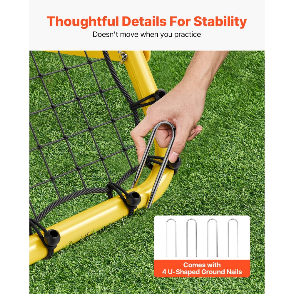 ZQHTW100 - Adjustable Dual-Sided Soccer Rebounder Net for Versatile Training