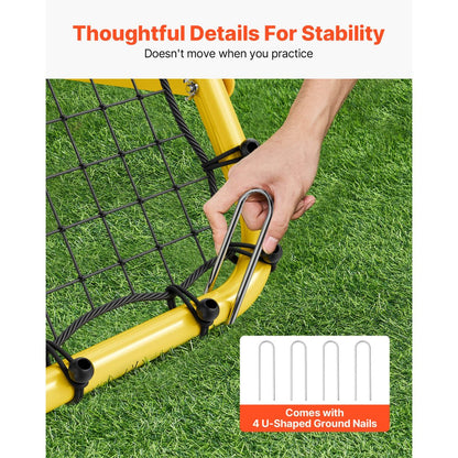 ZQHTW100 - Adjustable Dual-Sided Soccer Rebounder Net for Versatile Training