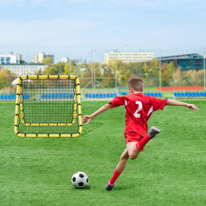 ZQHTW100 - Adjustable Dual-Sided Soccer Rebounder Net for Versatile Training