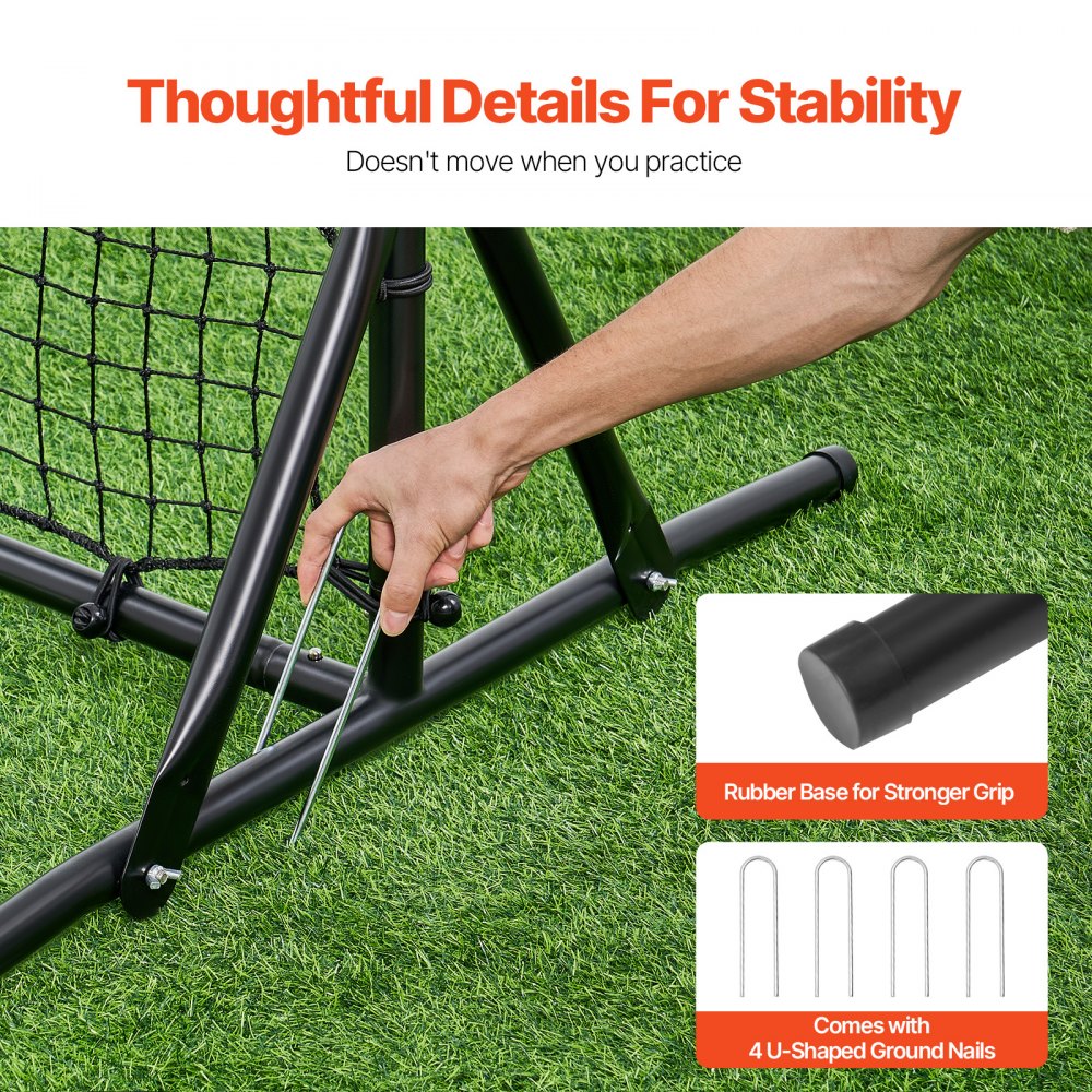 ZQHTW6x4 - Portable Double-Sided Soccer Rebounder Net for Training Sessions